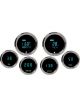 Dakota Digital Gauge Kit Solarix Series Digital Black Bezel Blue Nu