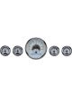Dakota Digital Gauge Kit Universal Five Gauge Round Analog VHX Sy