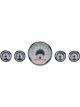 Dakota Digital Gauge Kit Universal Five Gauge Round Analog VHX Sy