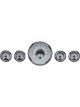 Dakota Digital Gauge Kit Universal Five Gauge Round Analog VHX Sy