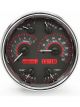 Dakota Digital Gauge Kit Universal Single 7in. Round Analog Carbo