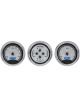 Dakota Digital Gauge Kit Universal Trio 5.4in. Round Analog Black