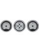 Dakota Digital Gauge Kit Universal Trio 5.4in. Round Analog Black