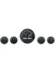 Dakota Digital Gauge Kit Universal Five Gauge Round Analog Black