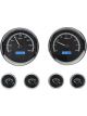 Dakota Digital Gauge Kit Universal Six Gauge Round Analog Black B
