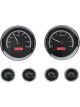 Dakota Digital Gauge Kit Universal Six Gauge Round Analog Black B