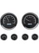 Dakota Digital Gauge Kit Universal Six Gauge Round Analog Black B