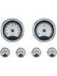Dakota Digital Gauge Kit Universal Six Gauge Round Analog Silver