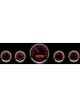 Dakota Digital Gauge Kit Universal Five Gauge Round Analog Black