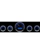 Dakota Digital Gauge Kit Universal Five Gauge Round Analog Silver