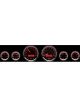 Dakota Digital Gauge Kit Universal Six Gauge Round Analog Black B