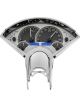 Dakota Digital Gauge Kit 1955- 56 Chevrolet Analog Silver Backgrou