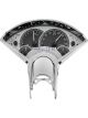 Dakota Digital Gauge Kit 1955- 56 Chevrolet Analog Silver Backgrou