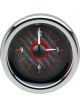 Dakota Digital Analog Clock Universal 3in. Round Carbon Fiber Bac