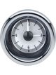Dakota Digital Analog Clock Universal 3in. Round Silver Backgroun