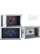Dakota Digital Analog Clock 1957 Chevrolet Car Silver Background A