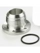 Davies Craig Water Pump Adapter Aluminum Natural 1 1/4 in. NPT Bolt-on 1