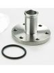 Davies Craig Water Pump Adapter Aluminum Natural 3/4 in. Bolt-on 1 in. Ho