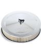 Demon Air Cleaner 0.5 in. Dropped Base Round Chrome Steel T