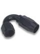 Earls 150 Degree Swivel-Seal Hose End AN -6 Black Ano-Tuff