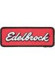 Edelbrock Patch Iron-on or Sew-on Red Background Black Trim Edelbrock L…
