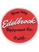 Edelbrock Patch Iron-on or Sew-on Red Background White Trim Edelbrock S…