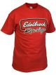 Edelbrock T-Shirt Short Sleeve Cotton Red Edelbrock Racing Logo Men's Med…