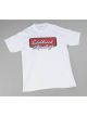Edelbrock T-Shirt Cotton Edelbrock Racing Logo White Men's 2X-Large