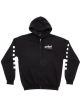 Edelbrock Sweatshirt Checkered Past Hooded Zip-up Cotton Polyester Blac…