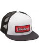 Edelbrock Hat Ball Cap Black/White Acrylic/Nylon Snap Closure Edelbrock…