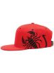 Edelbrock Hat Ball Cap Red/Black Acylic Snap Closure Edelbrock Scorpion…