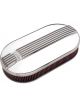 Edelbrock Air Cleaner Assembly Classic Series Dual-Quad Oval Aluminium Po…