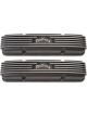 Edelbrock Valve Covers Classic Series Stock Height Aluminium Black Finne…