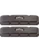 Edelbrock Valve Covers Classic Series Stock Cast Aluminium Black Powderc…