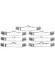 Edelbrock Valve Cover Hold-Down Tabs Steel Chrome Chevrolet Big Block Set…