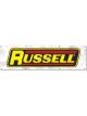 Edelbrock Banner Vinyl White Background Russell Logo 27 in. Width 96 in…