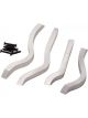 Edelbrock Spacers Cylinder Head End Seal Billet Aluminium Natural Ford Sm…