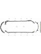 Fel-Pro Oil Pan Gasket Multi-Piece Rubber-Coated Fiber Pontiac 326-455 Ki