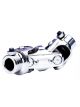 Flaming River Steering Coupler Adapter Steel Nickel Plated 1 in. to 5
