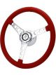 Flaming River Steering Wheel Vette 6 Bolt Laser Polished Aluminium 15i