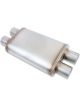 Flowmaster Muffler 4.00 Dual In/Dual Out 4 x 9 in. Oval Case Straight