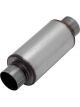 Flowmaster Muffler Pro Series Outlaw Race Round Steel Natural 3.0 in.