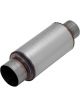 Flowmaster Muffler Pro Series Outlaw Race Round Steel Natural 3.5 in.