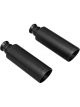 Flowmaster Exhaust Tip 4.00 in. Angle Cut Black Ceramic Coated Clamp On