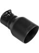 Flowmaster Exhaust Tip Round Clamp-On 304 Stainless Steel Black Ceramic