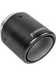 Flowmaster Exhaust Tip 4 in. Rolled Angle Carbon Fiber Fits 3 in. Tubing