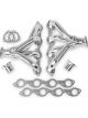 Flowtech Headers Block Hugger Stainless Steel Polished Round Port S