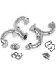 Flowtech Exhaust Manifolds Rams Horn Cast Iron Cermic Chevy Small B