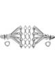 Flowtech Headers Block Hugger Steel Chrome 2.5 in. Collector Round