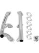 Flowtech Headers Block Hugger Steel Chrome Round Port Street Rod Fo